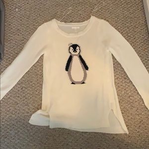 White penguin sweater. Never Worn!